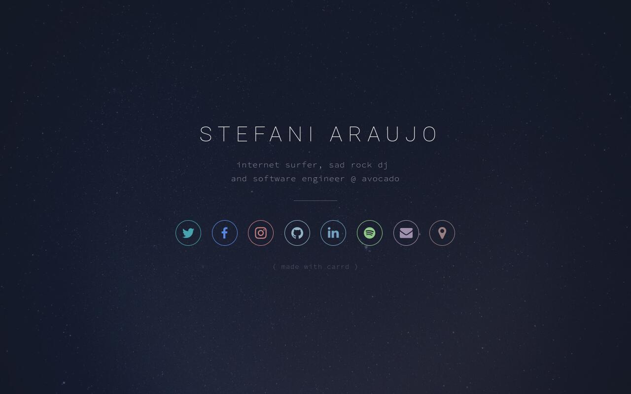 Carrd profile picture for @stefani